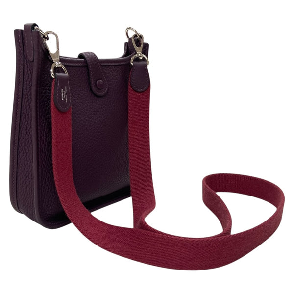 エルメス HERMES エヴリンTPM U刻 カシス シルバー金具 トリヨンクレマンス レディース ショルダーバッグ