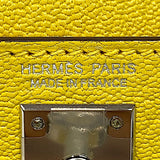エルメス HERMES ミニケリー2 ヴェルソ Z刻 ジョーヌシトロン×オレンジ シルバー金具 シェーブル レディース ハンドバッグ