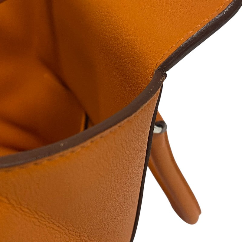 エルメス HERMES ツールボックス20 □N刻 オレンジポピー スイフト レディース ハンドバッグ