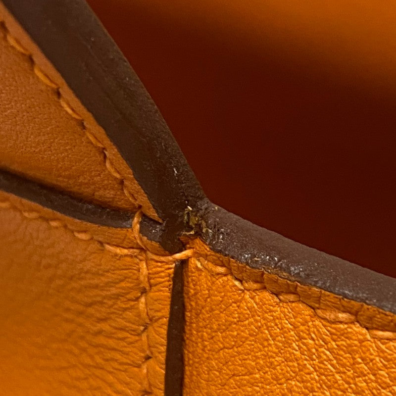 エルメス HERMES ツールボックス20 □N刻 オレンジポピー スイフト レディース ハンドバッグ