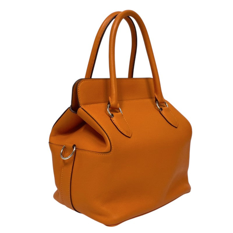 エルメス HERMES ツールボックス20 □N刻 オレンジポピー スイフト レディース ハンドバッグ