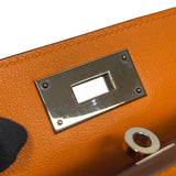 エルメス HERMES ツールボックス20 □N刻 オレンジポピー スイフト レディース ハンドバッグ