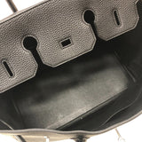 エルメス HERMES バーキン35 □Q刻 ブラック シルバー金具 トゴ レディース ハンドバッグ