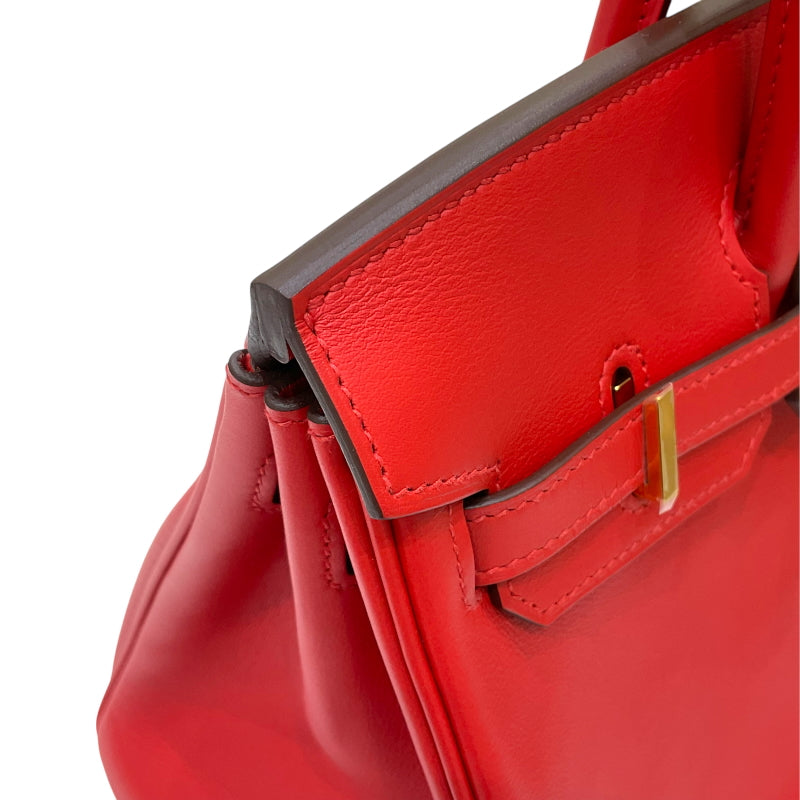 エルメス HERMES バーキン25 Y刻印 ルージュクー ゴールド金具 スイフト レディース ハンドバッグ