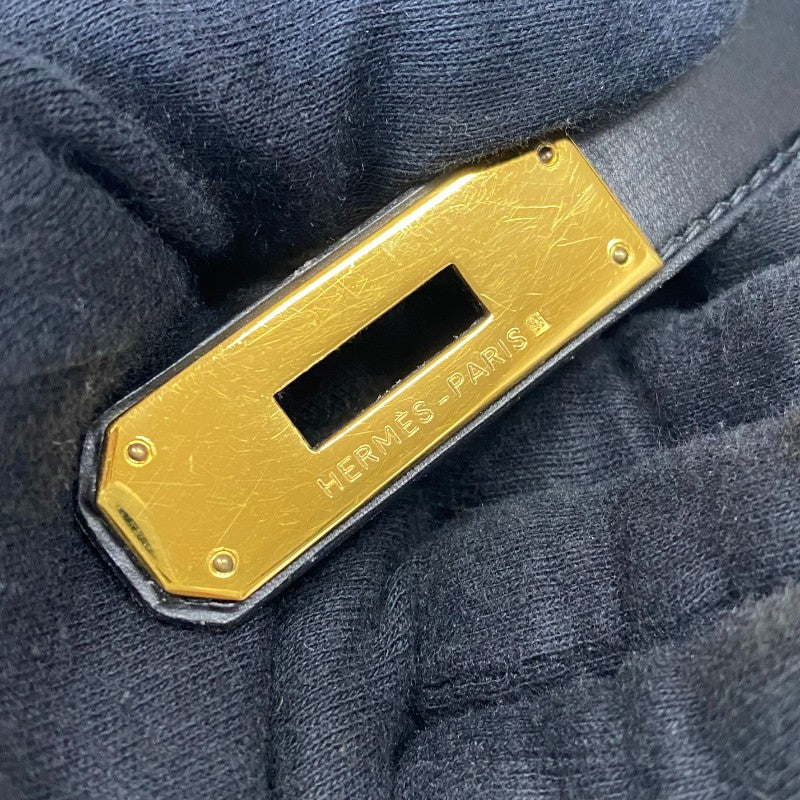 エルメス HERMES ケリー28 〇U刻 ブラック ゴールド金具 ボックスカーフ レディース ハンドバッグ