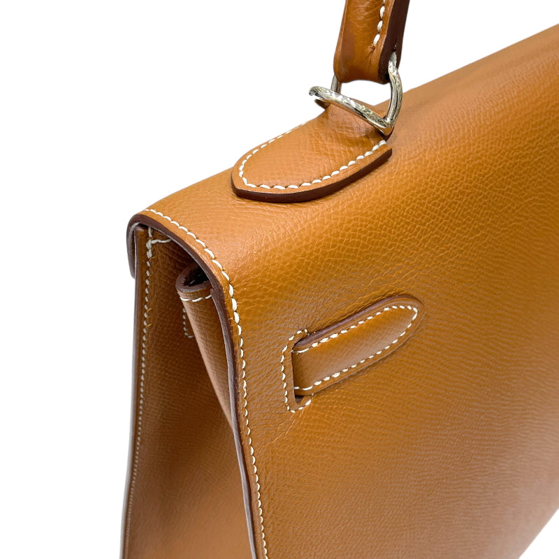 エルメス HERMES ケリー32 外縫い C刻印 ゴールド シルバー金具 エプソン レディース ハンドバッグ