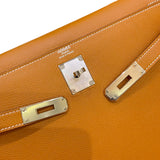 エルメス HERMES ケリー32 外縫い C刻印 ゴールド シルバー金具 エプソン レディース ハンドバッグ
