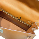 エルメス HERMES ケリー32 外縫い C刻印 ゴールド シルバー金具 エプソン レディース ハンドバッグ