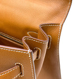 エルメス HERMES ケリー32 外縫い C刻印 ゴールド シルバー金具 エプソン レディース ハンドバッグ