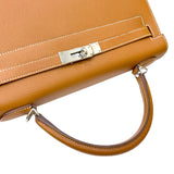 エルメス HERMES ケリー32 外縫い C刻印 ゴールド シルバー金具 エプソン レディース ハンドバッグ