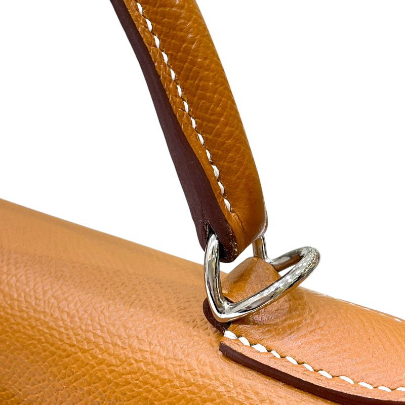 エルメス HERMES ケリー32 外縫い C刻印 ゴールド シルバー金具 エプソン レディース ハンドバッグ