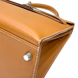 エルメス HERMES ケリー32 外縫い C刻印 ゴールド シルバー金具 エプソン レディース ハンドバッグ