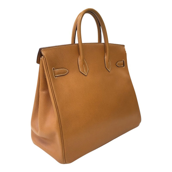 エルメス HERMES オータクロア32 □I刻　 ゴールド シルバー金具 ヴァッシュリエージュ ユニセックス ハンドバッグ