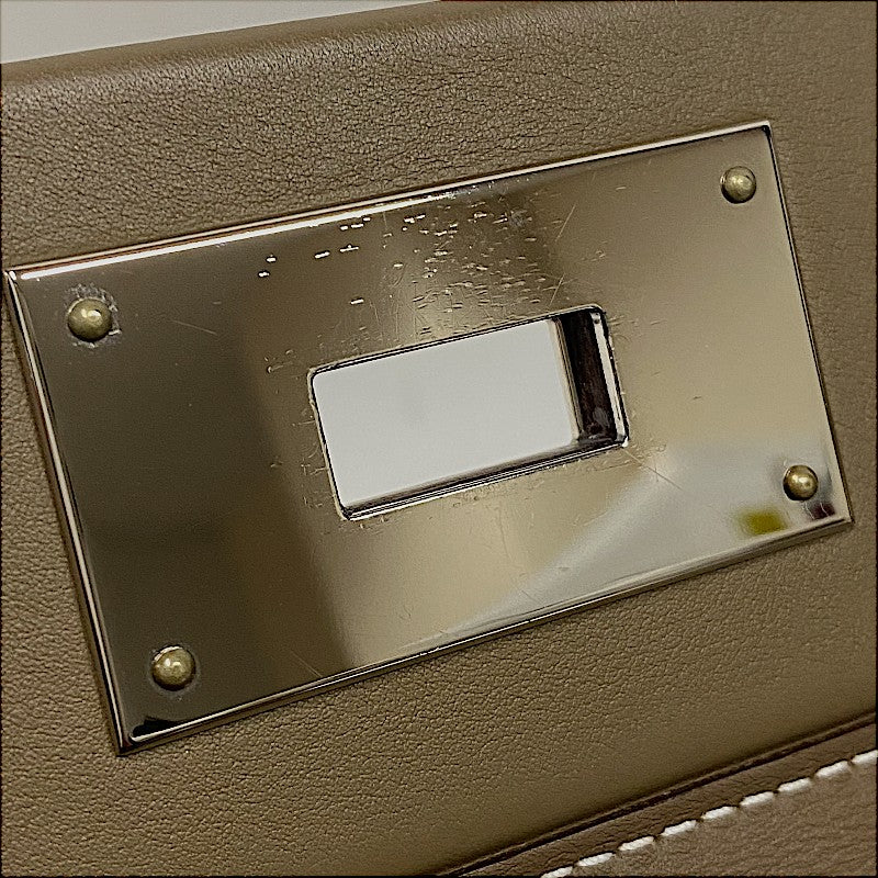 エルメス HERMES ヴァンキャトル29 Z刻 エトゥープ シルバー金具 トリヨン レディース ハンドバッグ