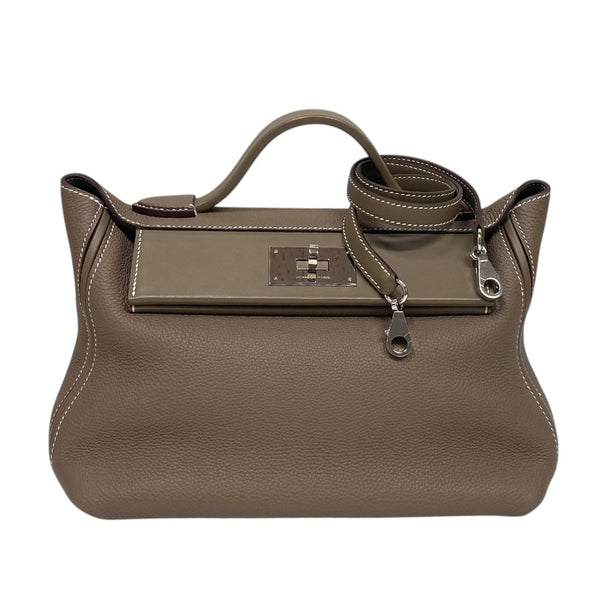 エルメス HERMES ヴァンキャトル29 Z刻 エトゥープ シルバー金具 トリヨン レディース ハンドバッグ