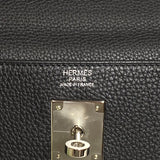 エルメス HERMES ケリー32 内縫い W刻 ブラック シルバー金具 トゴ レディース ハンドバッグ ショルダーバッグ