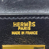 エルメス HERMES ケリー32 内縫い 〇W刻 ブラック ゴールド金具 ボックスカーフ レディース ハンドバッグ