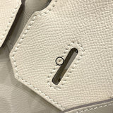 エルメス HERMES バーキン30 A刻印 クレ シルバー金具 エプソン レディース ハンドバッグ