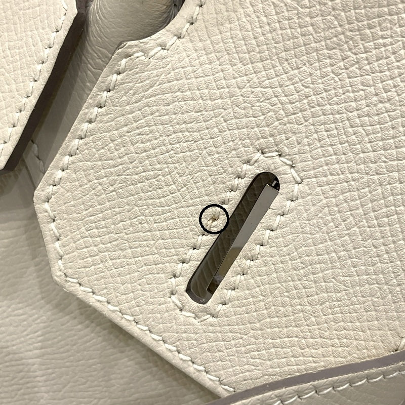 エルメス HERMES バーキン30 A刻印 クレ シルバー金具 エプソン レディース ハンドバッグ