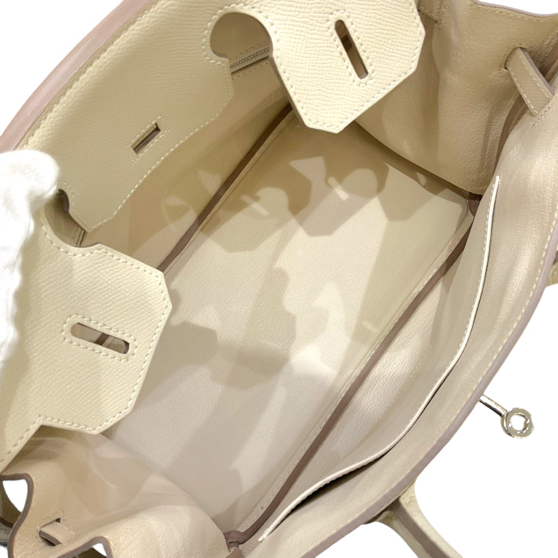 エルメス HERMES バーキン30 A刻印 クレ シルバー金具 エプソン レディース ハンドバッグ