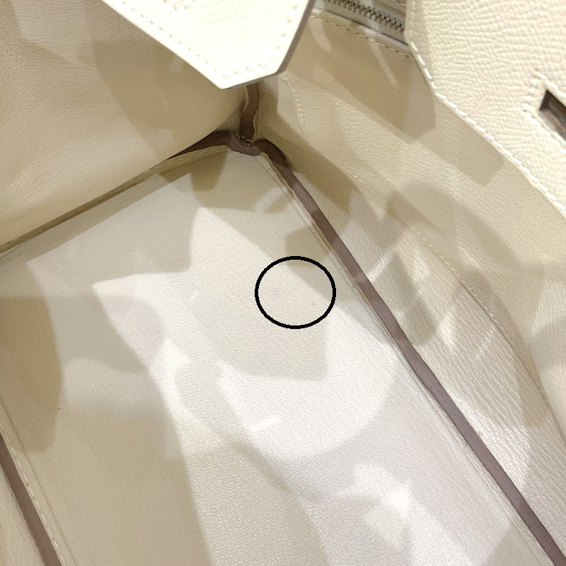 エルメス HERMES バーキン30 A刻印 クレ シルバー金具 エプソン レディース ハンドバッグ