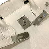 エルメス HERMES バーキン30 A刻印 クレ シルバー金具 エプソン レディース ハンドバッグ