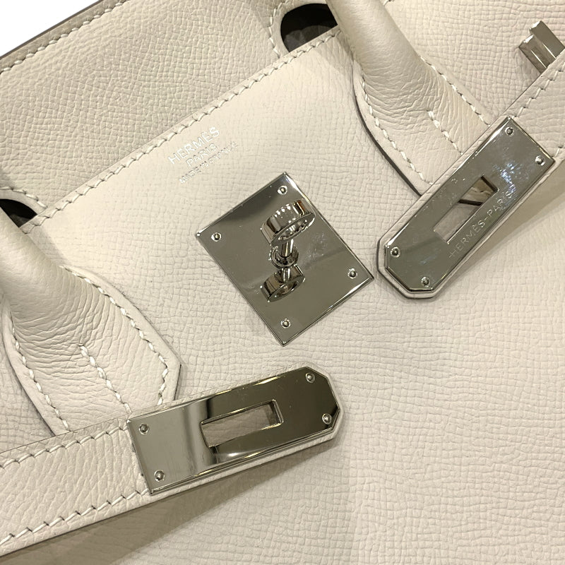 エルメス HERMES バーキン30 A刻印 クレ シルバー金具 エプソン レディース ハンドバッグ