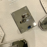 エルメス HERMES バーキン30 A刻印 クレ シルバー金具 エプソン レディース ハンドバッグ