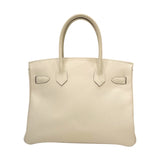 エルメス HERMES バーキン30 A刻印 クレ シルバー金具 エプソン レディース ハンドバッグ