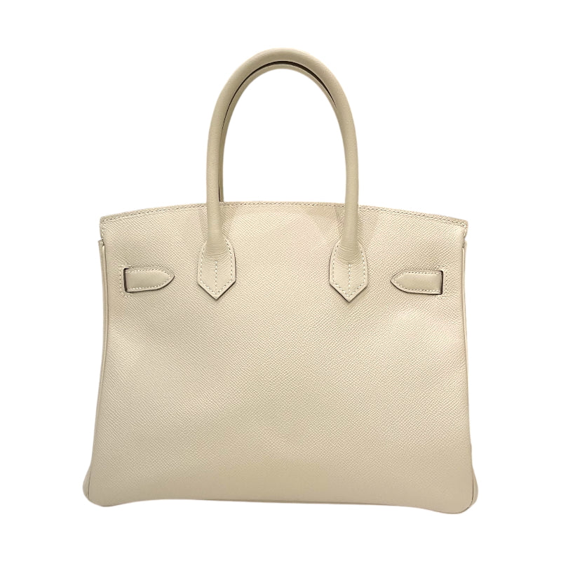 エルメス HERMES バーキン30 A刻印 クレ シルバー金具 エプソン レディース ハンドバッグ