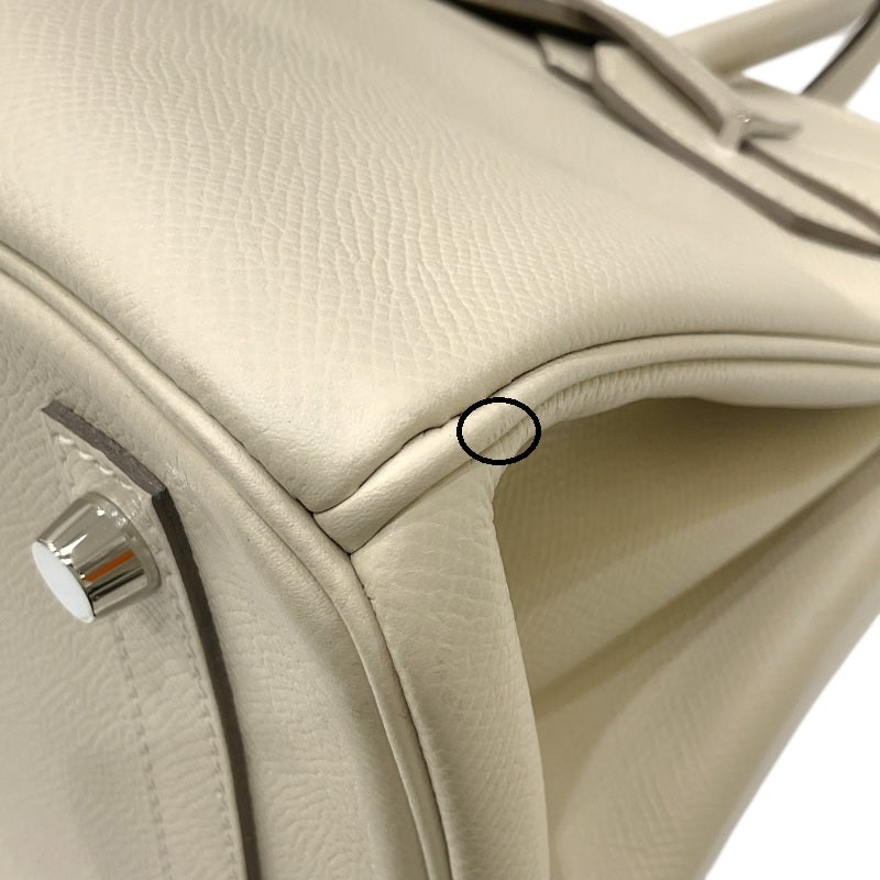 エルメス HERMES バーキン30 A刻印 クレ シルバー金具 エプソン レディース ハンドバッグ