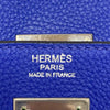 エルメス HERMES ケリー32 内縫い □Q刻 ブルーエレクトリック シルバー金具 トリヨン レディース ハンドバッグ