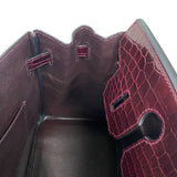 エルメス HERMES バーキン30 □M刻 ブルゴーニュ シルバー金具 ニロティカスリセ レディース ハンドバッグ