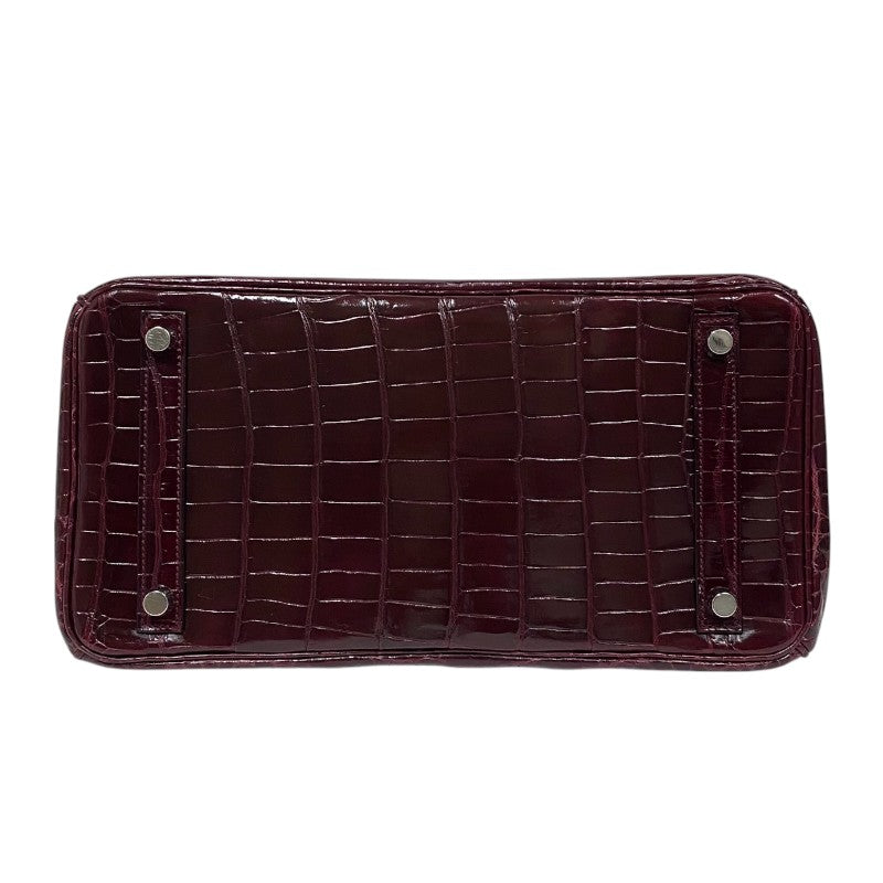 エルメス HERMES バーキン30 □M刻 ブルゴーニュ シルバー金具