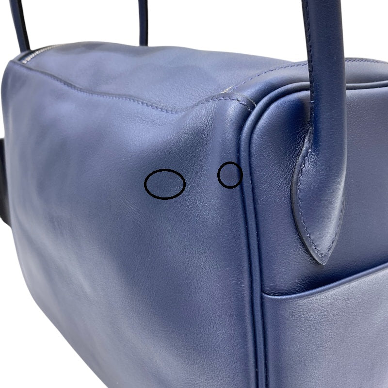 エルメス HERMES リンディ26 ヴェルソ Z刻印 ブルーサフィール×ブルーフリーダ シルバー金具 スイフト レディース ショルダーバッグ