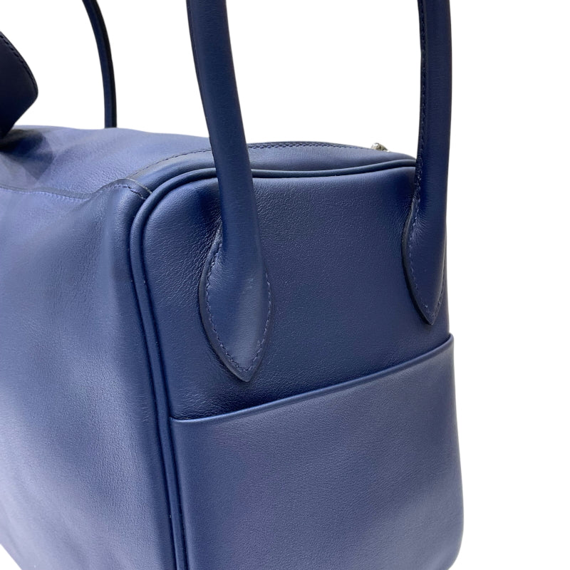 エルメス HERMES リンディ26 ヴェルソ Z刻印 ブルーサフィール×ブルーフリーダ シルバー金具 スイフト レディース ショルダーバッグ