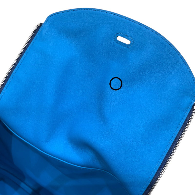 エルメス HERMES リンディ26 ヴェルソ Z刻印 ブルーサフィール×ブルーフリーダ シルバー金具 スイフト レディース ショルダーバッグ