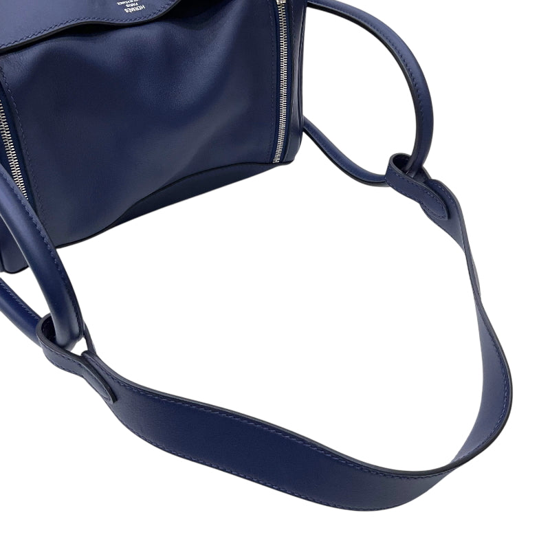 エルメス HERMES リンディ26 ヴェルソ Z刻印 ブルーサフィール×ブルーフリーダ シルバー金具 スイフト レディース ショルダーバッグ