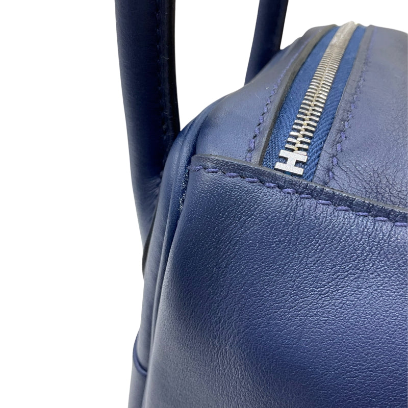 エルメス HERMES リンディ26 ヴェルソ Z刻印 ブルーサフィール×ブルーフリーダ シルバー金具 スイフト レディース ショルダーバッグ