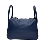 エルメス HERMES リンディ26 ヴェルソ Z刻印 ブルーサフィール×ブルーフリーダ シルバー金具 スイフト レディース ショルダーバッグ