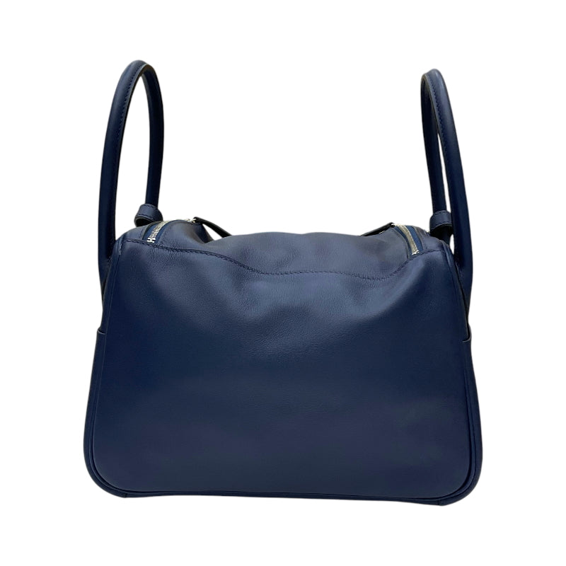 エルメス HERMES リンディ26 ヴェルソ Z刻印 ブルーサフィール×ブルーフリーダ シルバー金具 スイフト レディース ショルダーバッグ