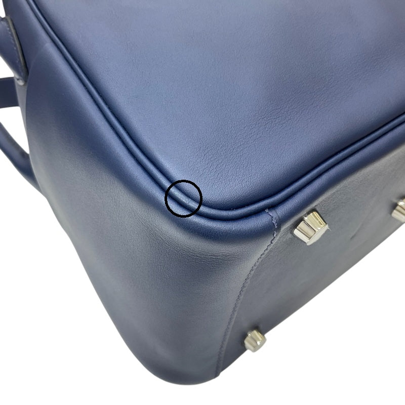 エルメス HERMES リンディ26 ヴェルソ Z刻印 ブルーサフィール×ブルーフリーダ シルバー金具 スイフト レディース ショルダーバッグ