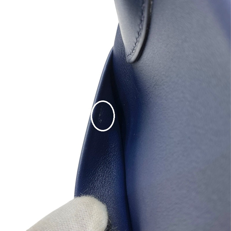 エルメス HERMES リンディ26 ヴェルソ Z刻印 ブルーサフィール×ブルーフリーダ シルバー金具 スイフト レディース ショルダーバッグ