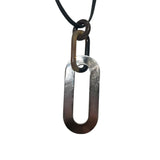 エルメス HERMES メヤンスネックレス ブラウン SV金具 メタル/バッファロー アクセサリー