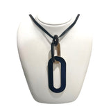エルメス HERMES メヤンスネックレス ブラウン SV金具 メタル/バッファロー アクセサリー