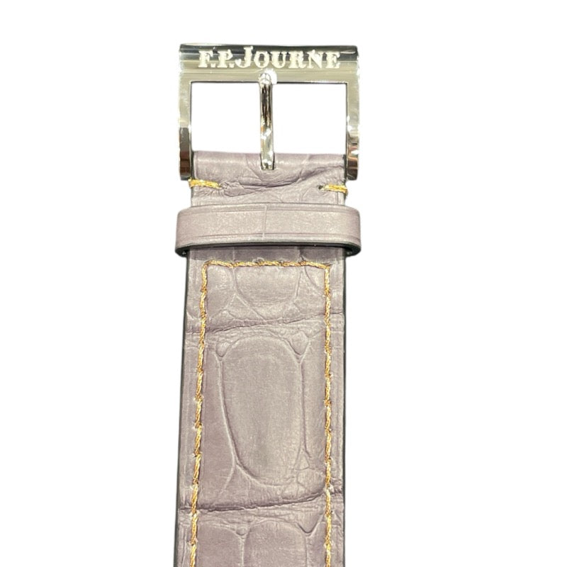 F.P.JOURNE クロノメーター オプティマム fpj011 グレー PT/革ベルト 手巻き メンズ 腕時計