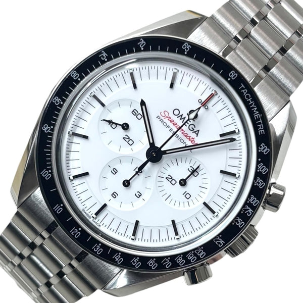 オメガ OMEGA スピードマスター ムーンウォッチ プロフェッショナル コーアクシャル 310.30.42.50 ホワイト SS 手巻き メンズ 腕時計