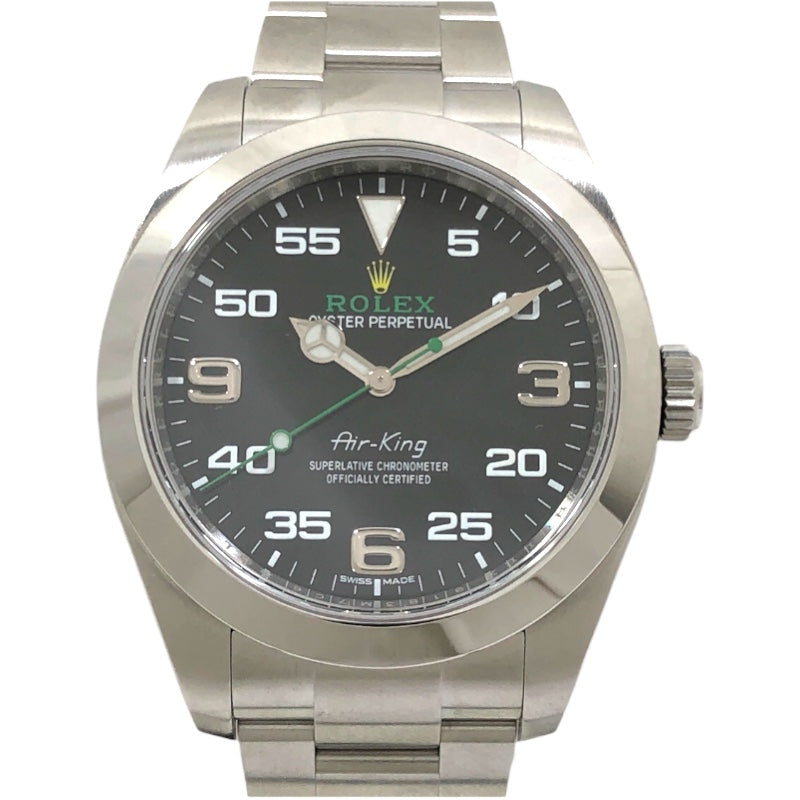 ロレックス ROLEX エアキング ランダム番 116900 ブラック SS 自動巻き メンズ 腕時計