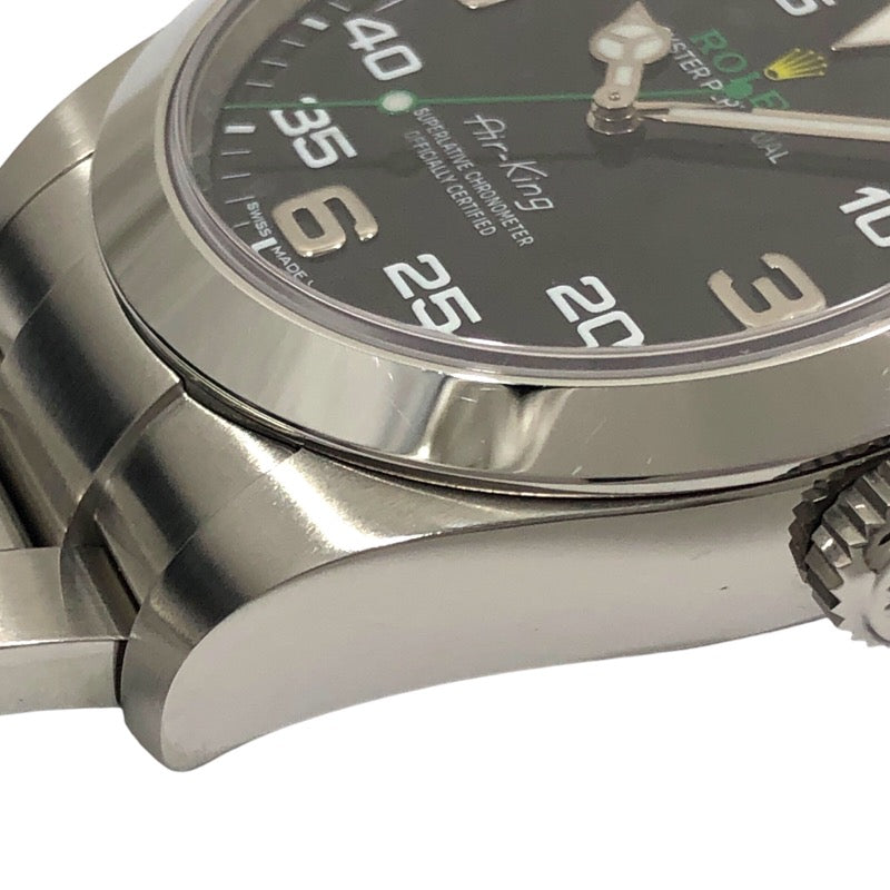 ロレックス ROLEX エアキング ランダム番 116900 ブラック SS 自動巻き メンズ 腕時計