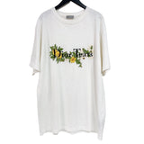 クリスチャン・ディオール Christian Dior ×DENIM TEARS　ロゴ　刺繍Tシャツ 393J696I0849 ホワイト コットン メンズ 半袖Ｔシャツ